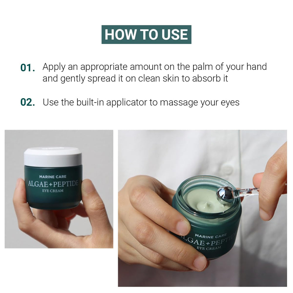 HEIMISH Marine Care Eye Cream peptides and niacinamide for brightening and firming
