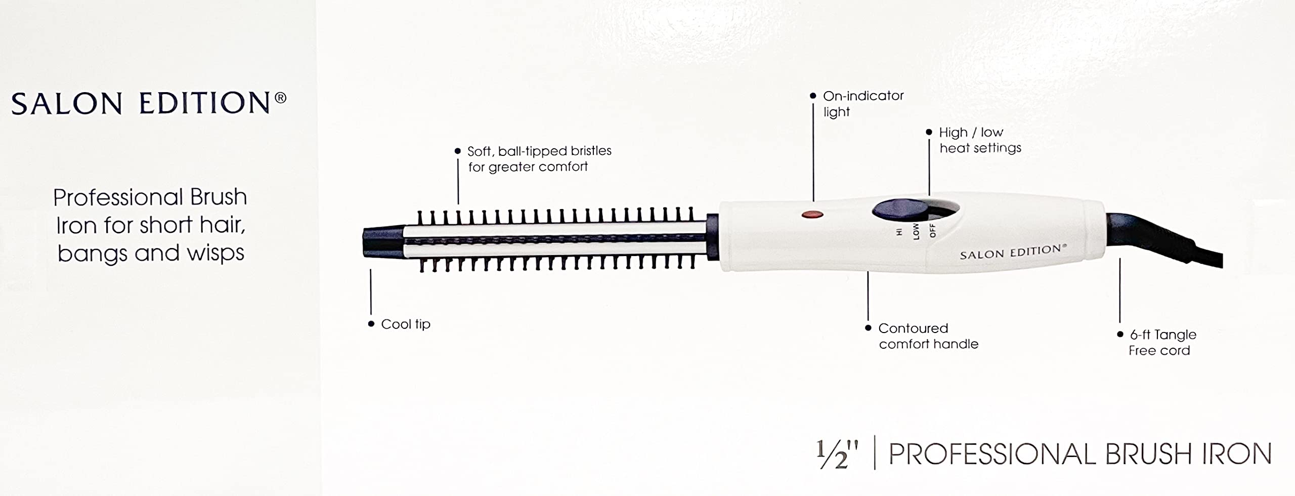 Helen of Troy Brush Iron creates voluminous curls with even heat distribution and control.