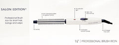 Helen of Troy Brush Iron creates voluminous curls with even heat distribution and control.