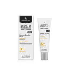 Heliocare 360 Pigment Solution Fluid SPF50 bottle for daily sun protection.