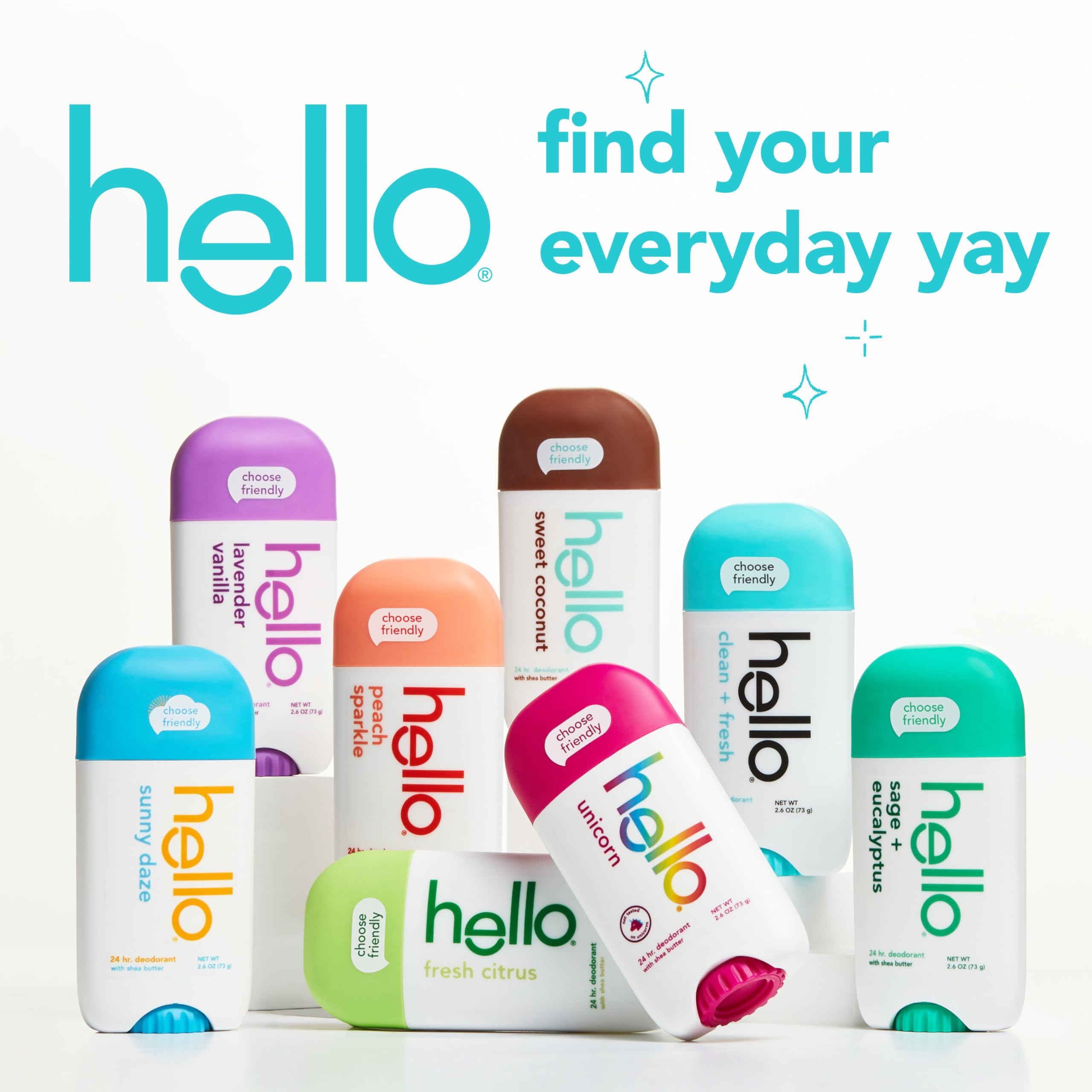 hello 24-hour freshness visual suggesting all-day confidence