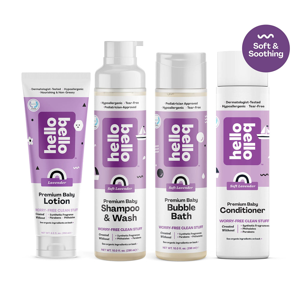 Hello Bello hypoallergenic formula suitable for sensitive skin.