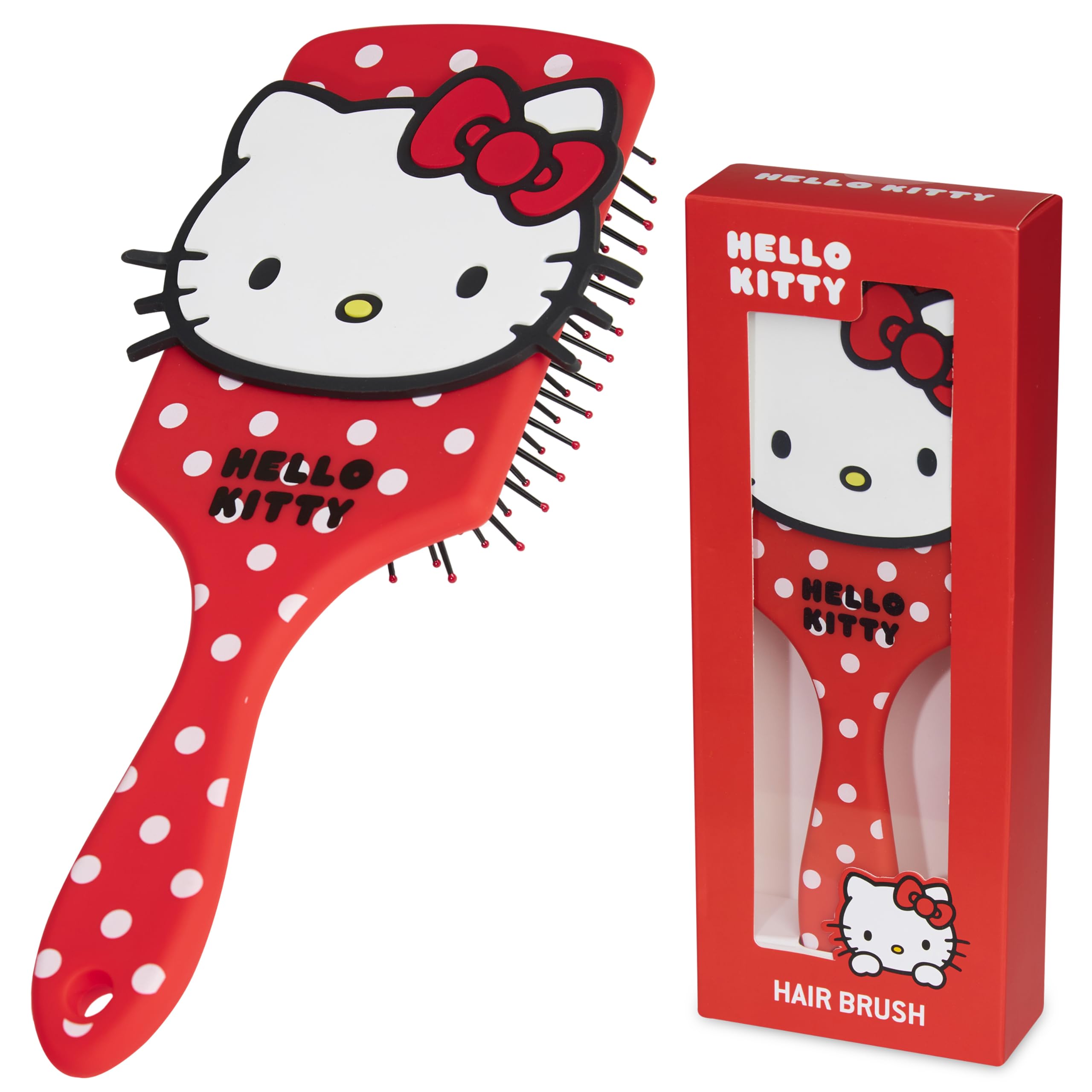 Hello Kitty detangling brush with soft bristles for gentle detangling