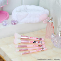 Hello Kitty fluffy headband for skincare, keeps hair away during routines