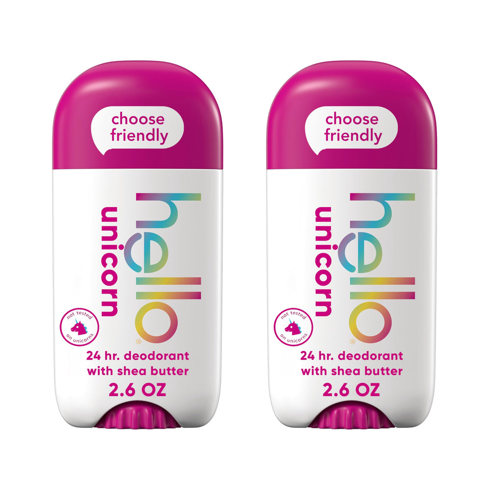 hello Unicorn deodorant stick with fruity fragrance for all-day freshness