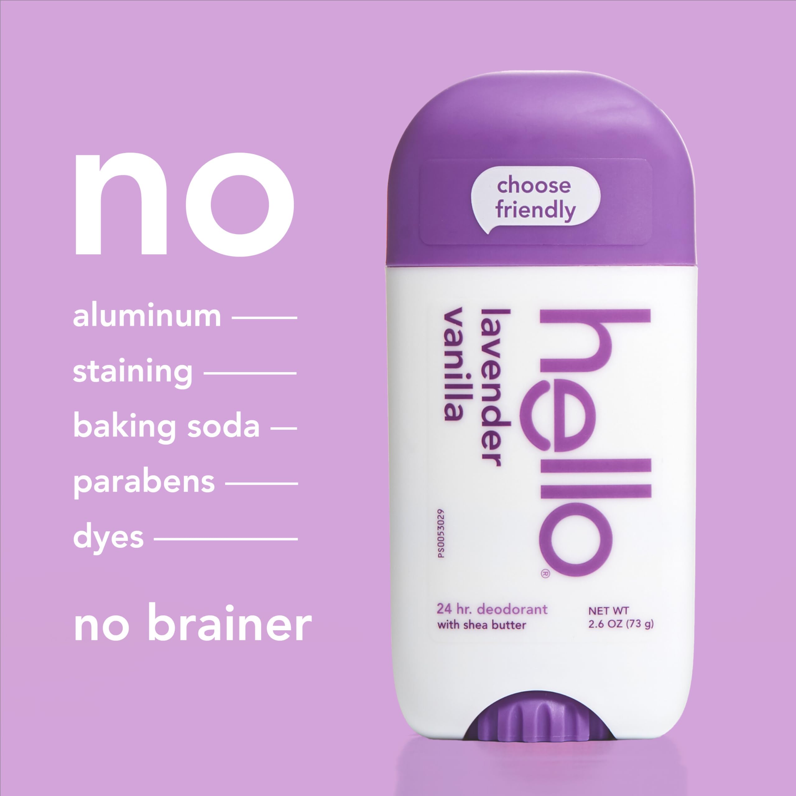 hello vegan-cruelty-free formula shows animal-friendly deodorant