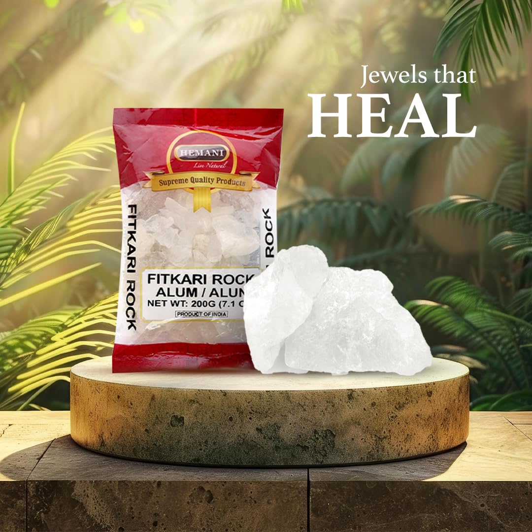 Hemani alum rock mordant visual – fixes dyes and supports fabric color.