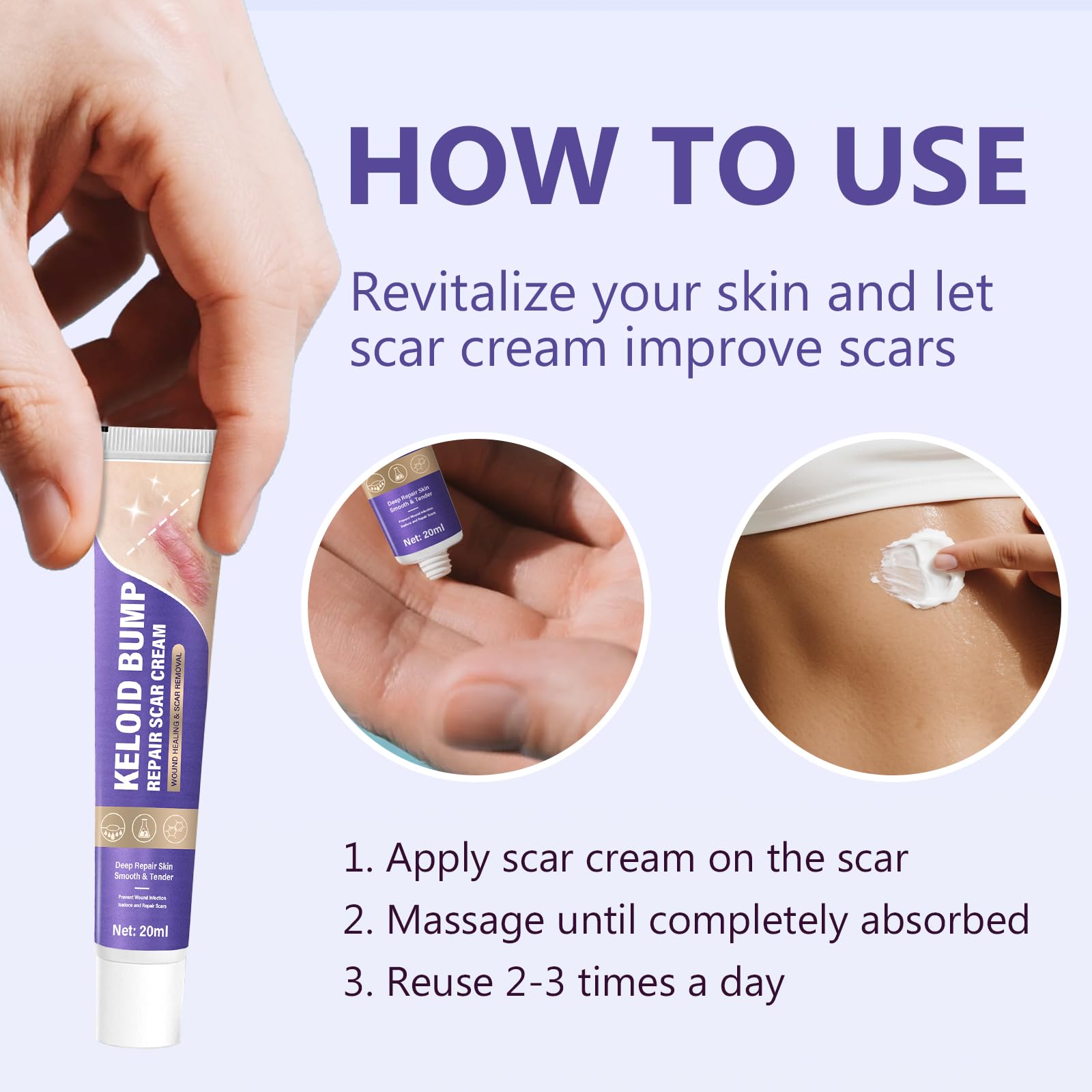 Hemir keloid bump results concept hint at improved skin texture.