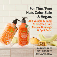 Hempz Biotin Duo Set packaging showcasing hydrating, color-safe cleansing and conditioning.