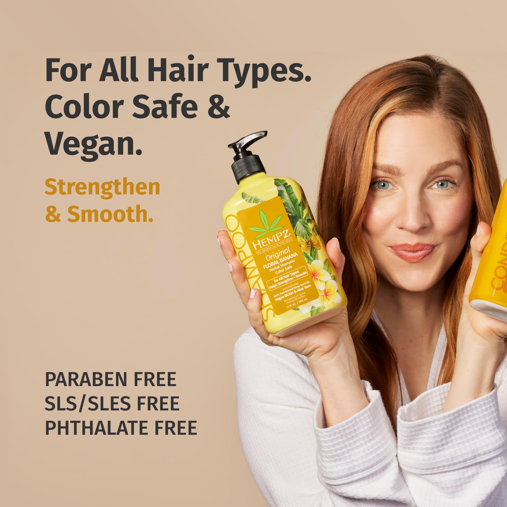 Hempz Biotin Hair Shampoo rich-lather close-up demonstrates gentle cleansing