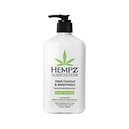 Hempz body lotion quick absorption closeup shows lightweight texture for smooth skin.