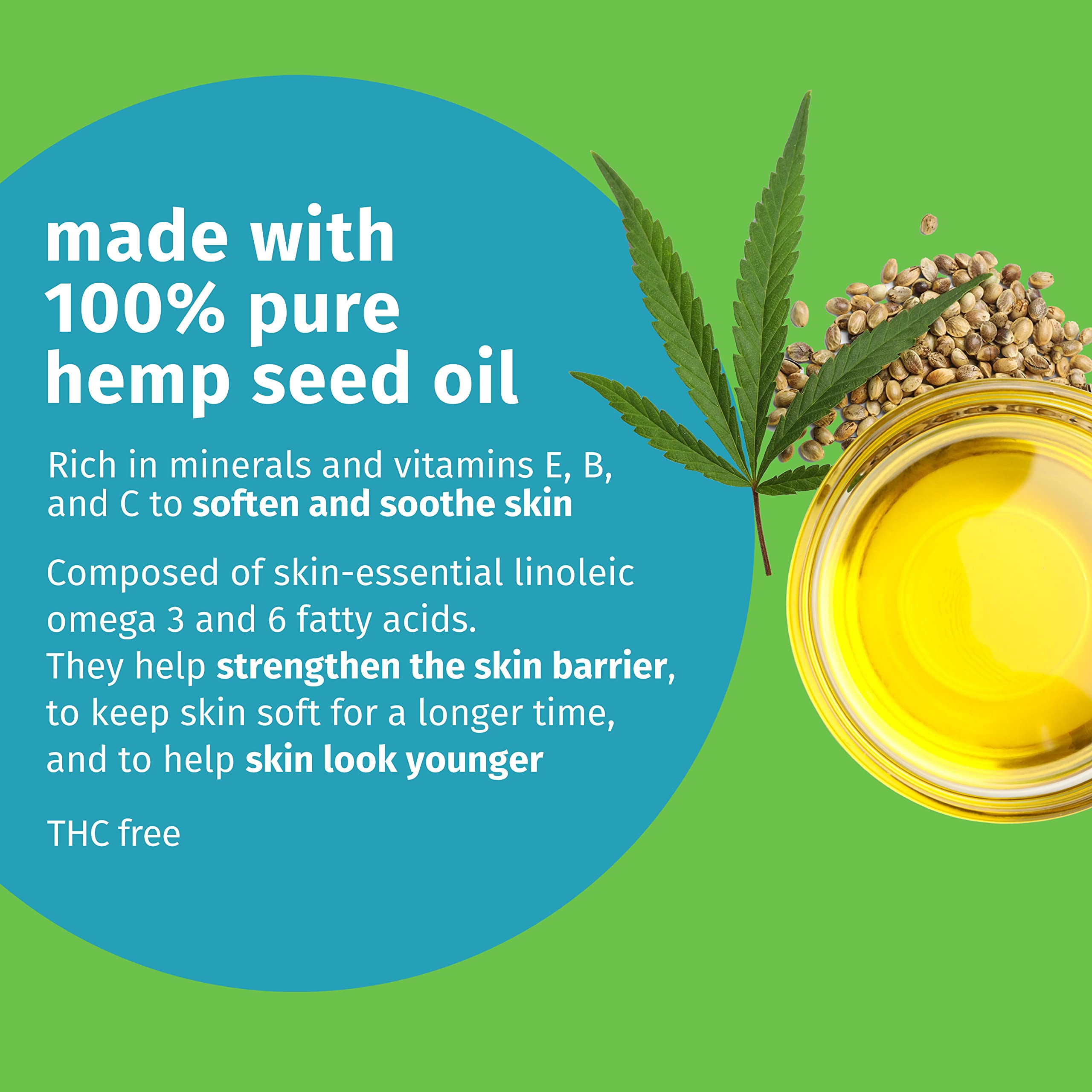 Hempz Body Wash highlights hemp seed oil and shea butter for nourishment.