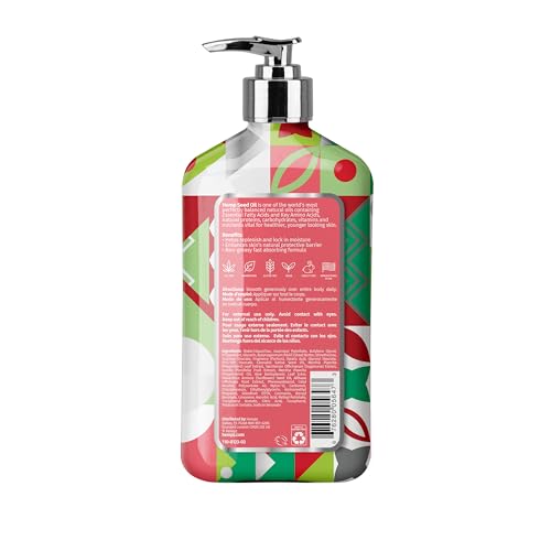 Hempz Crushed Peppermint Sugar Lotion bottle on display for daily hydration