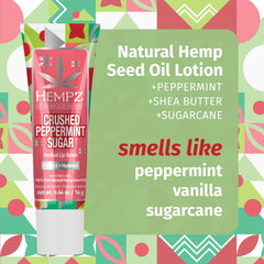 Hempz Gift Set crushed peppermint packaging ideal for gifting.