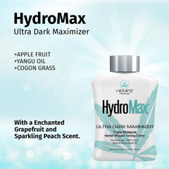 HEMPZ Hydromax Maximizer hemp seed oil nourishes skin for lasting softness.