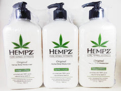 Hempz Original Herbal Moisturizer 17oz bottle delivering all-day hydration and skin conditioning