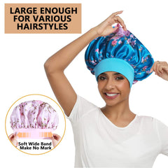 Heniho satin bonnet suited for braids and dreadlocks with ample room