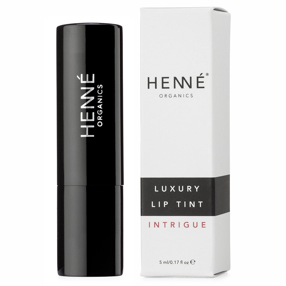 Henne Organics Intrigue brick red swatches reveal natural, sheer color