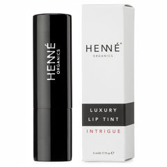 Henne Organics Intrigue brick red swatches reveal natural, sheer color