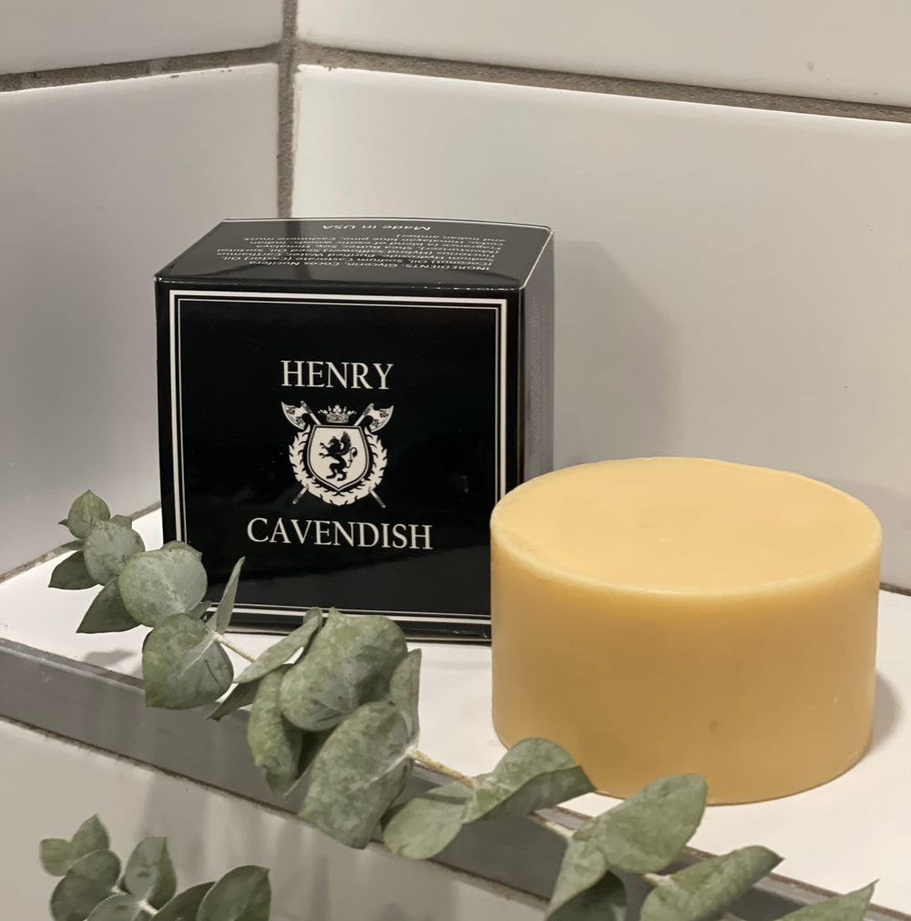 Henry Cavendish Coconut oil contributes conditioning for skin that feels supple after shaving.