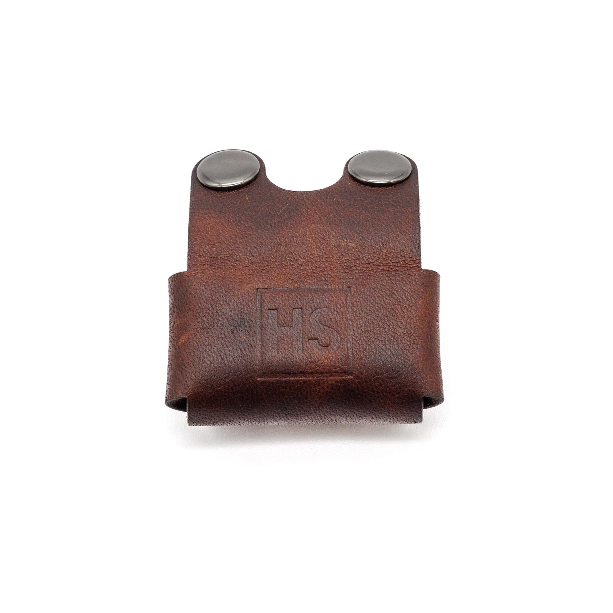 Henson Shaving brown leather head cover fits AL13 and Ti22 for safe storage.