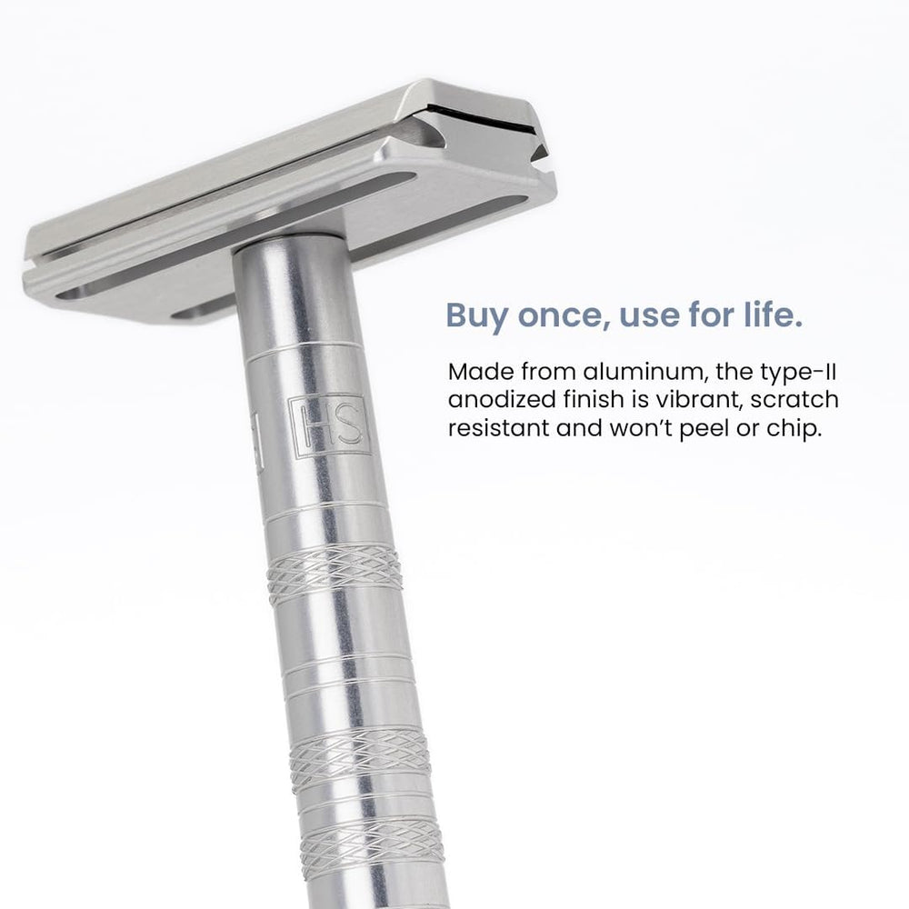 Henson Shaving Razor blade rigidity close-up highlighting reduced chatter