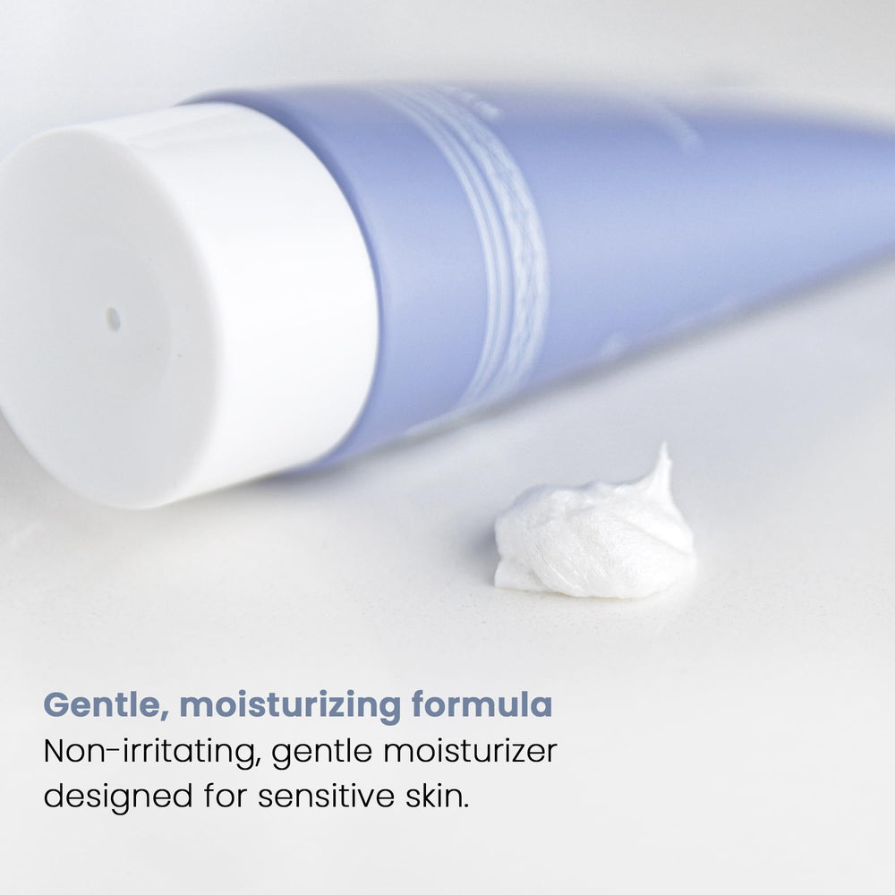 Henson Shaving shave cream being applied on face highlights easy spread and protection.