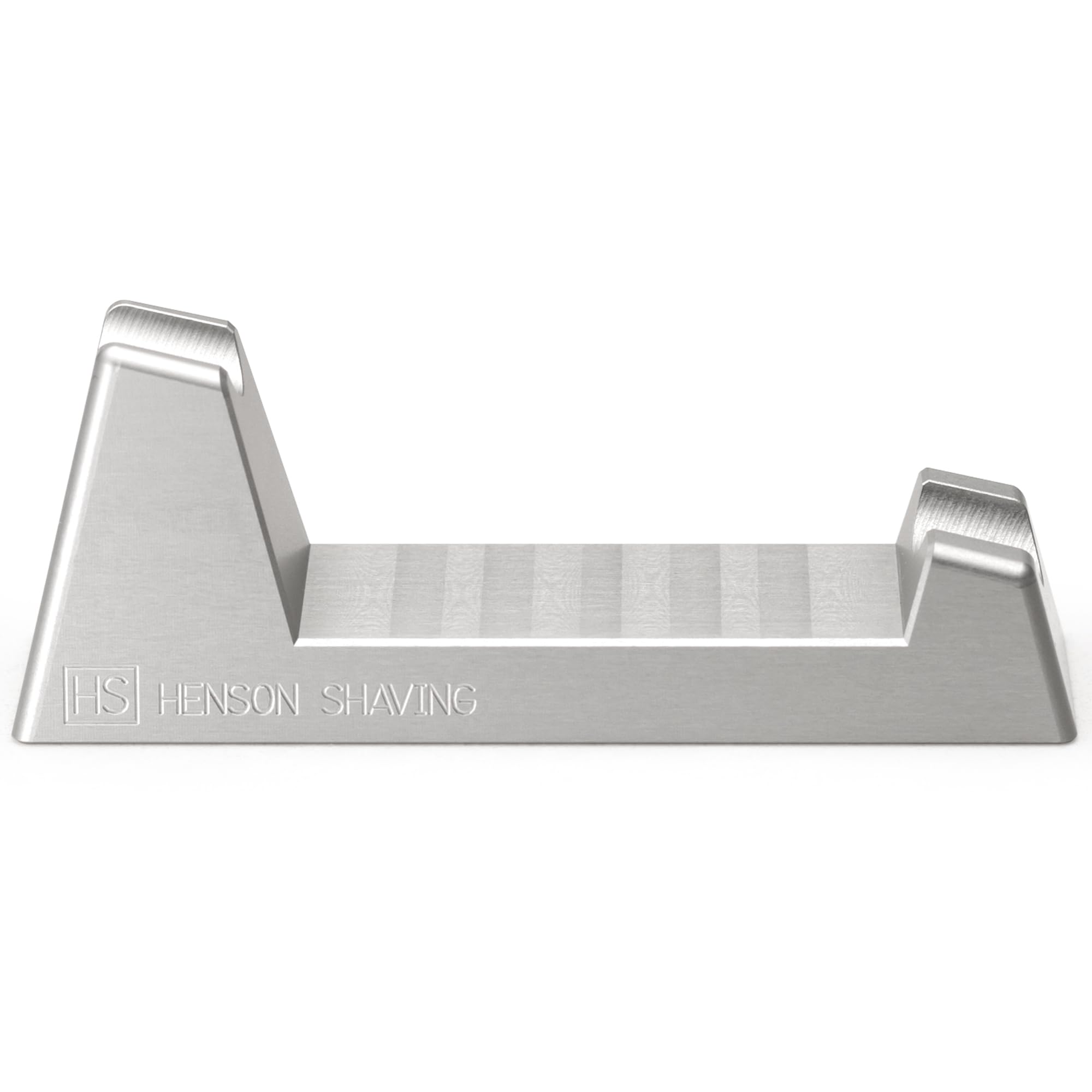 The Henson Razor Stand angled-drying view promotes quick air-drying between uses.