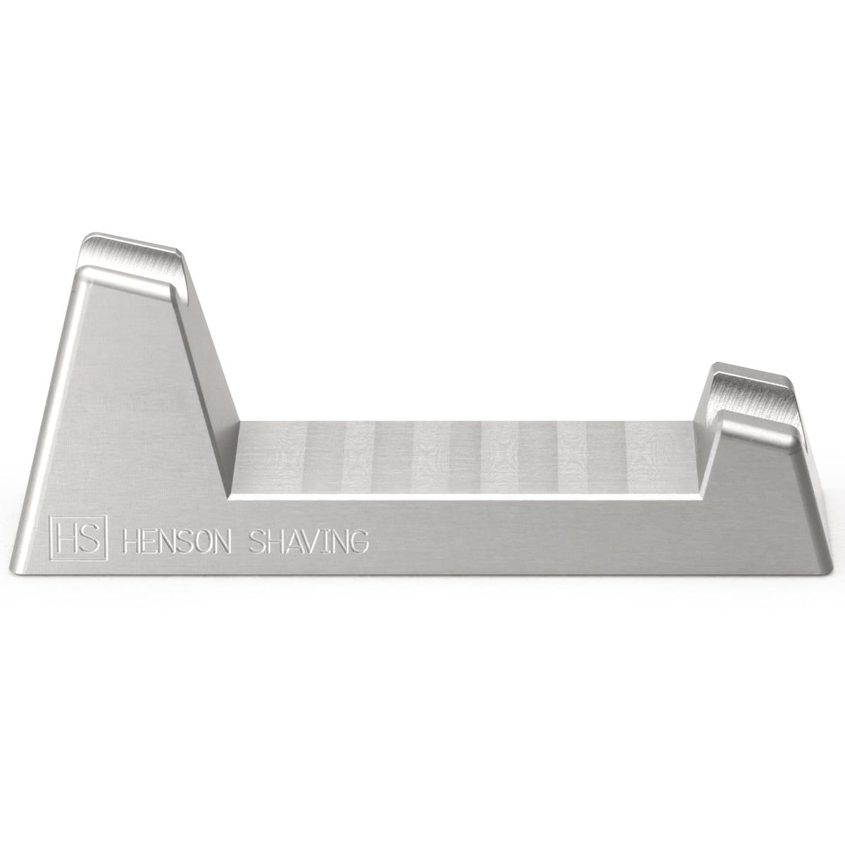 The Henson Razor Stand angled-drying view promotes quick air-drying between uses.