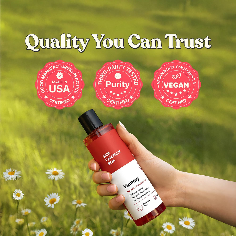Her Fantasy Box Yummy pump action demonstrates easy, mess free application