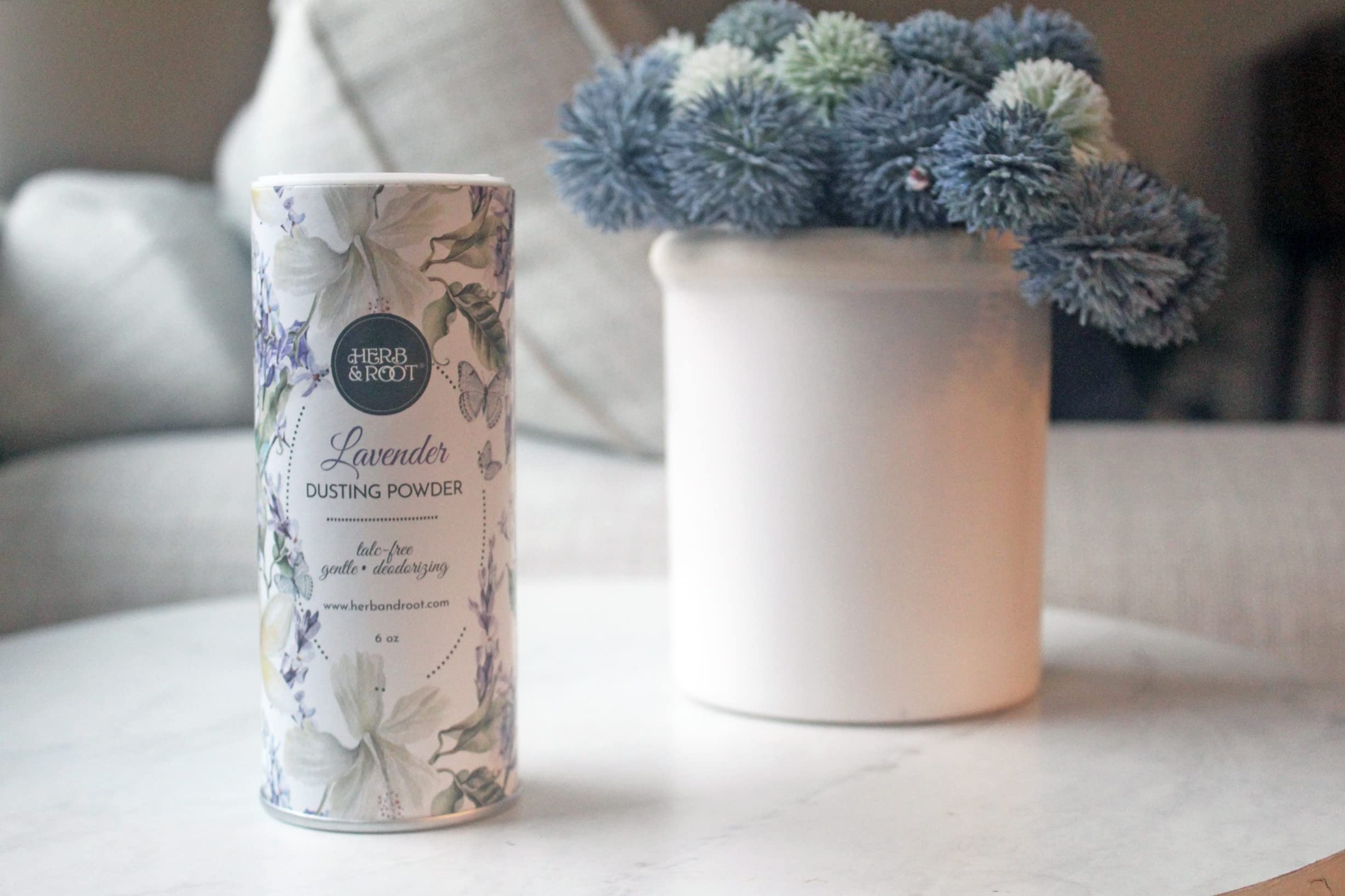 Herb & Root foot-powder application keeps feet dry between wear