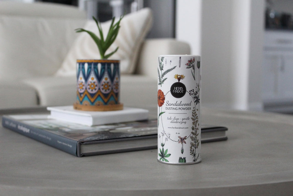 Herb & Root powder helps prevent chafing during activities with sandals.