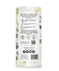 Herb & Root vanilla powder jar enhances daily scent while keeping skin dry.