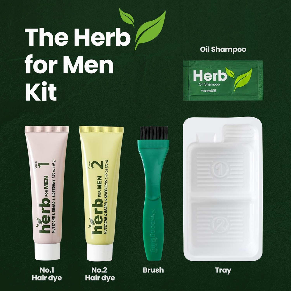Natural herbal extracts nourish facial hair and skin with Herb Speedy