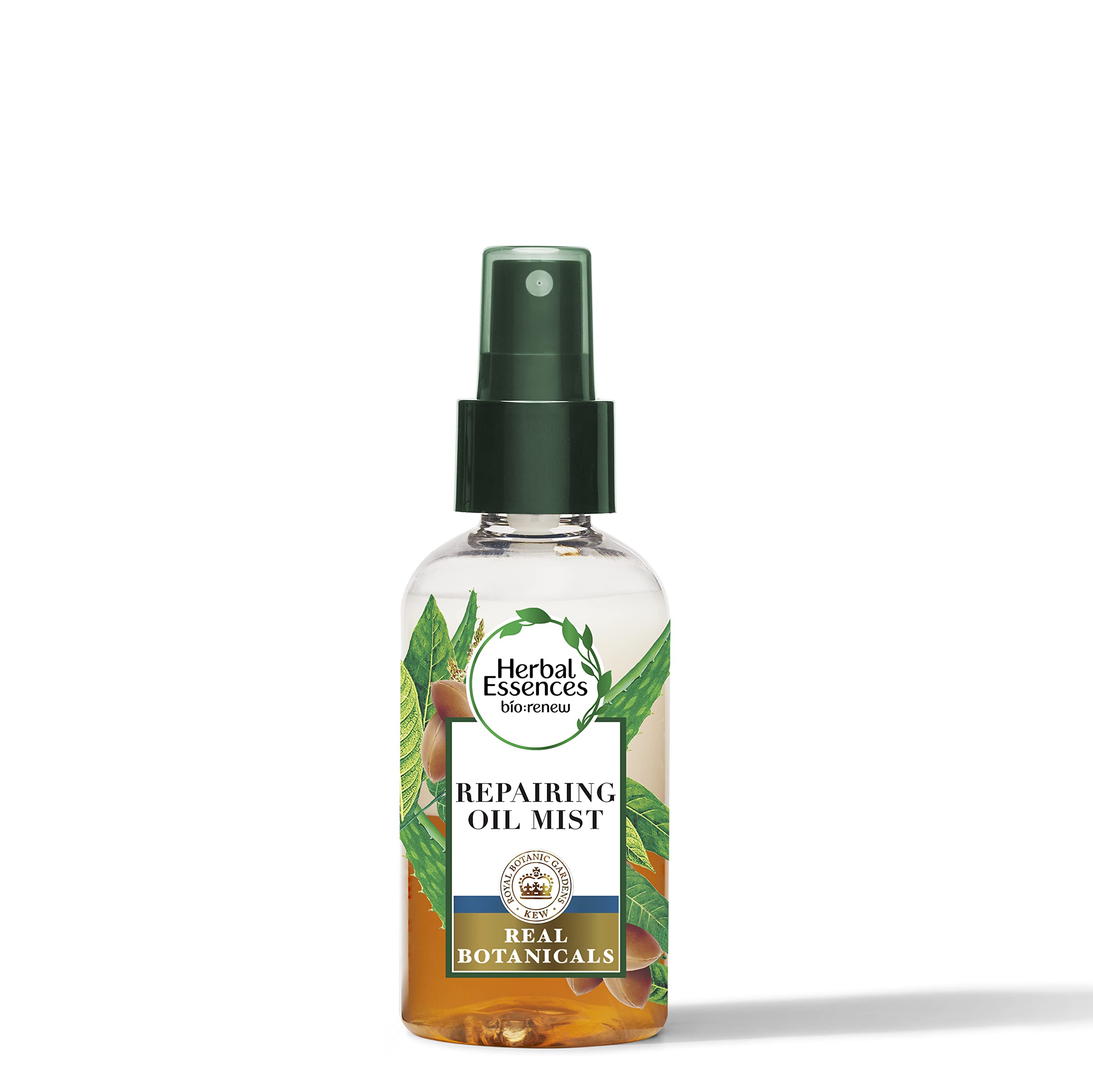 Herbal Essences Bio Renew Argan Oil Aloe mist bottle shown for lightweight repair