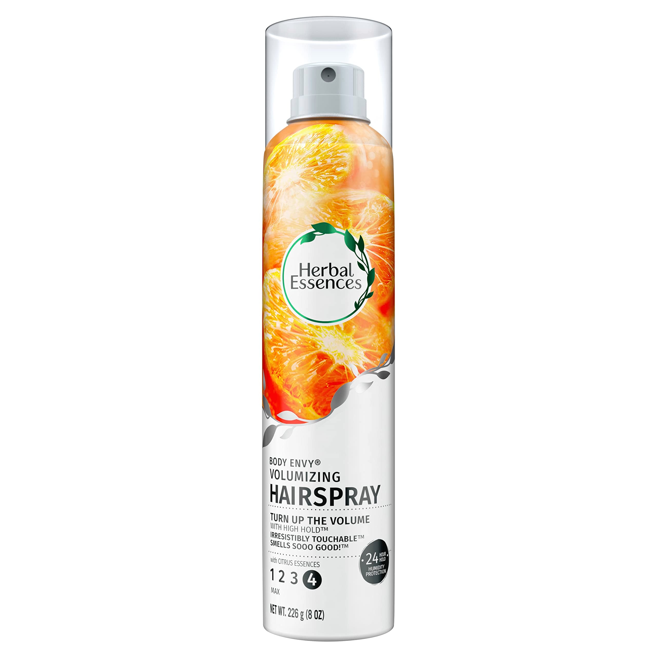 Herbal Essences Body Envy hairspray bottle with citrus-essences for voluminous hair