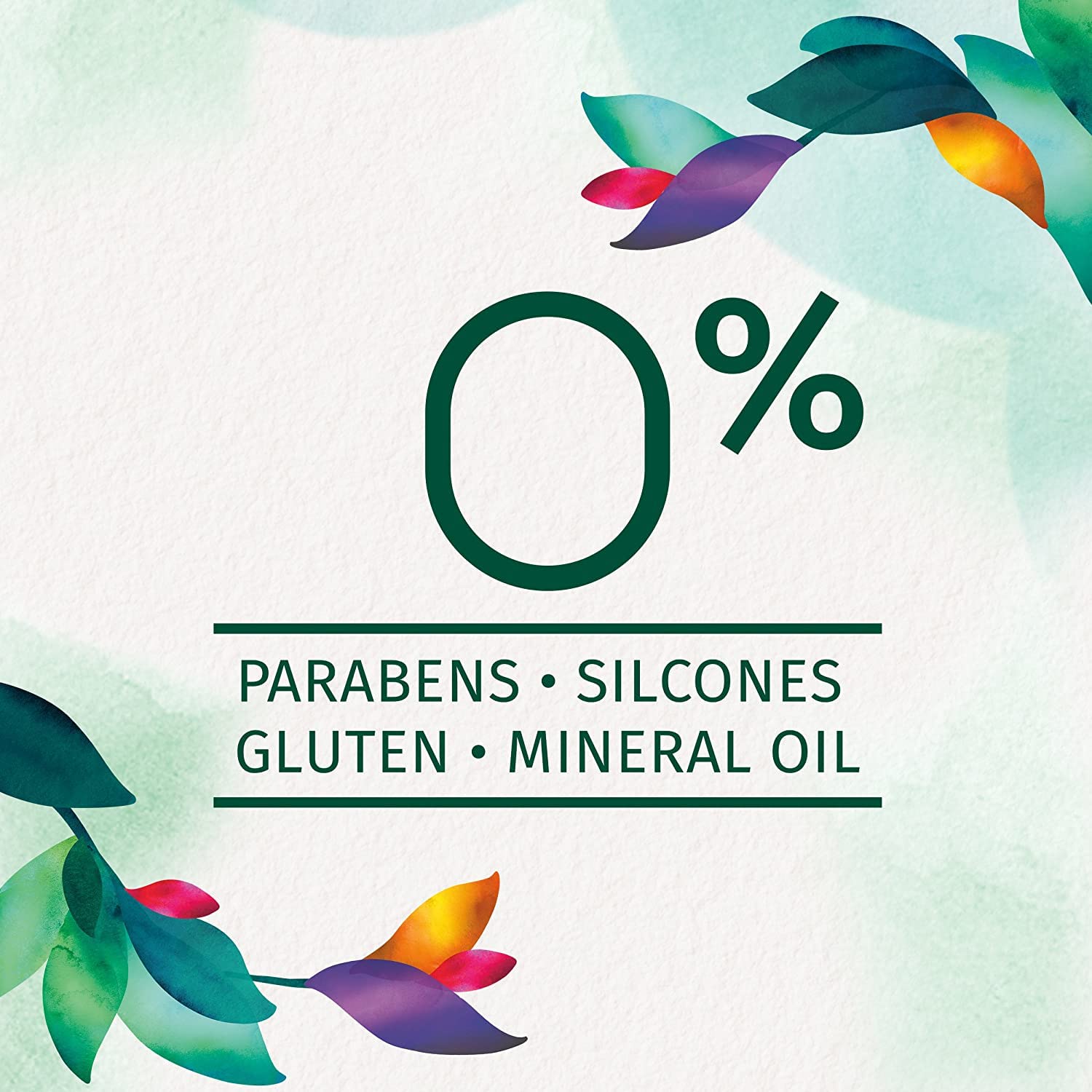 Herbal Essences Body Envy shampoo label detail shows paraben-free and color-safe benefits.