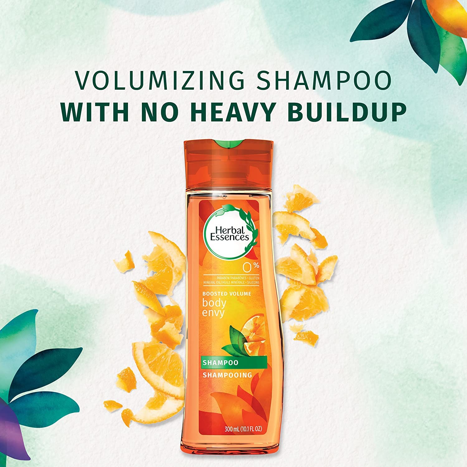 Herbal Essences Body Envy result image shows noticeable hair bounce and vitality.
