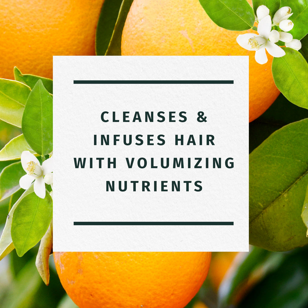 Herbal Essences Orange Citrus Blossoms close-up highlights natural orange notes