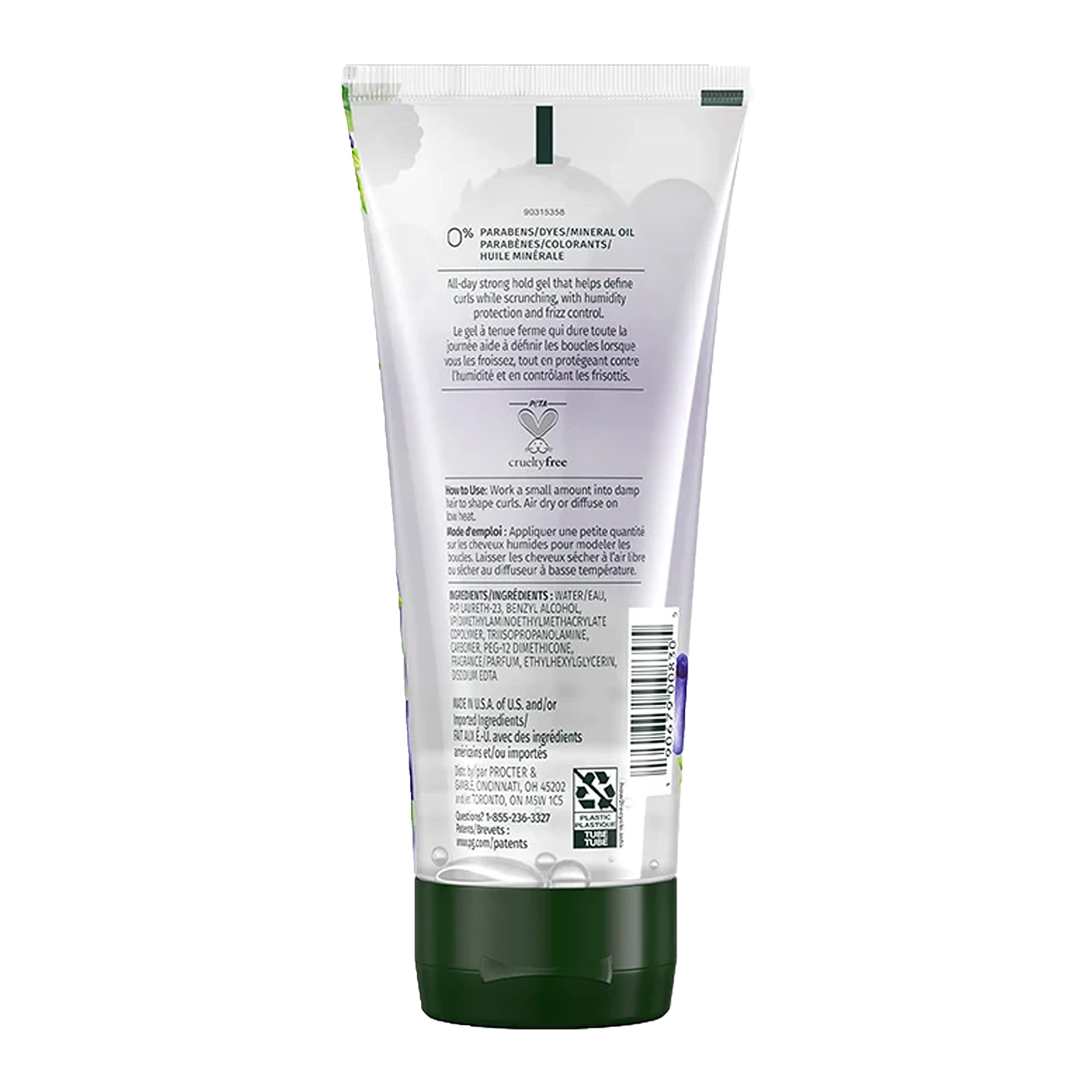 Herbal Essences Totally Twisted bottle closeup—berry scent enriched formula.