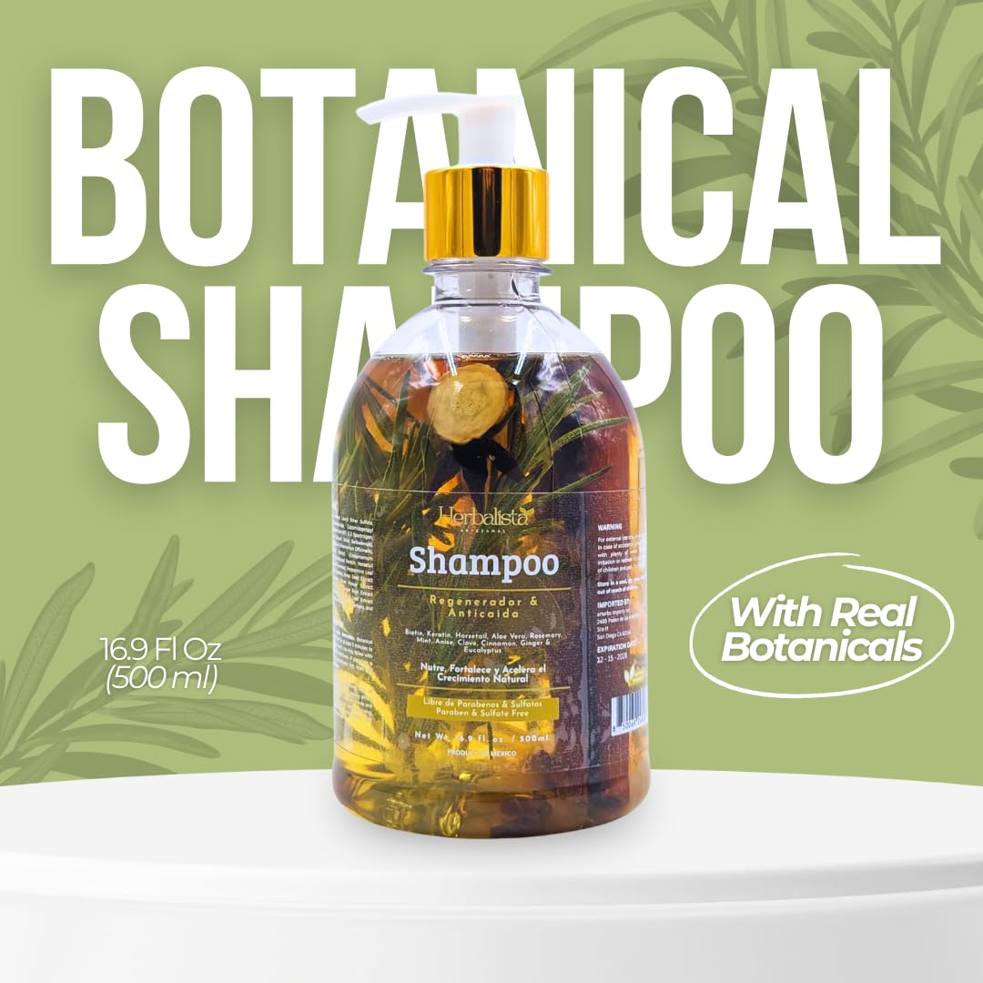 HERBALISTA Viral Shampoo heritage-inspired blend evokes traditional plant-based care for all hair types.