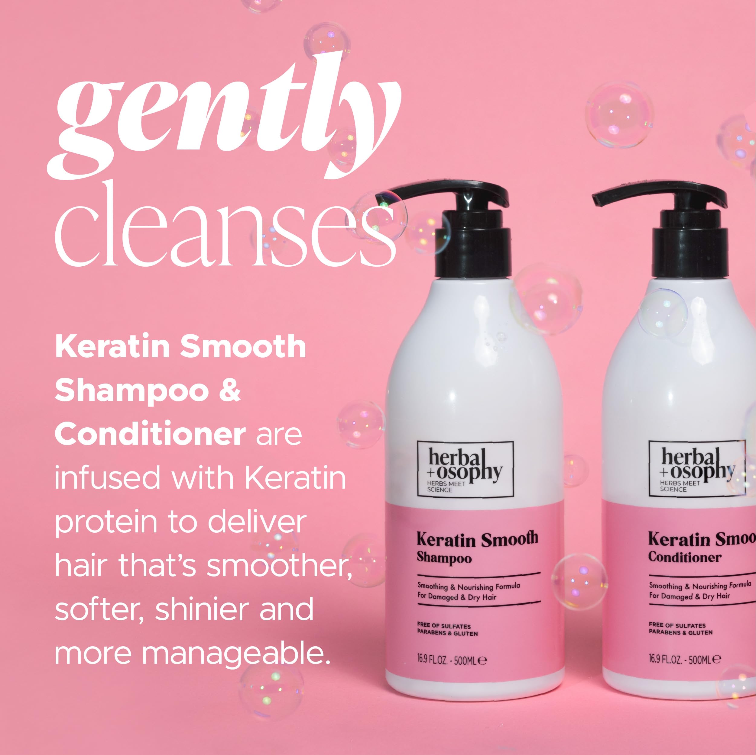 Herbalosophy hair lather close-up reveals rich, gentle cleanse