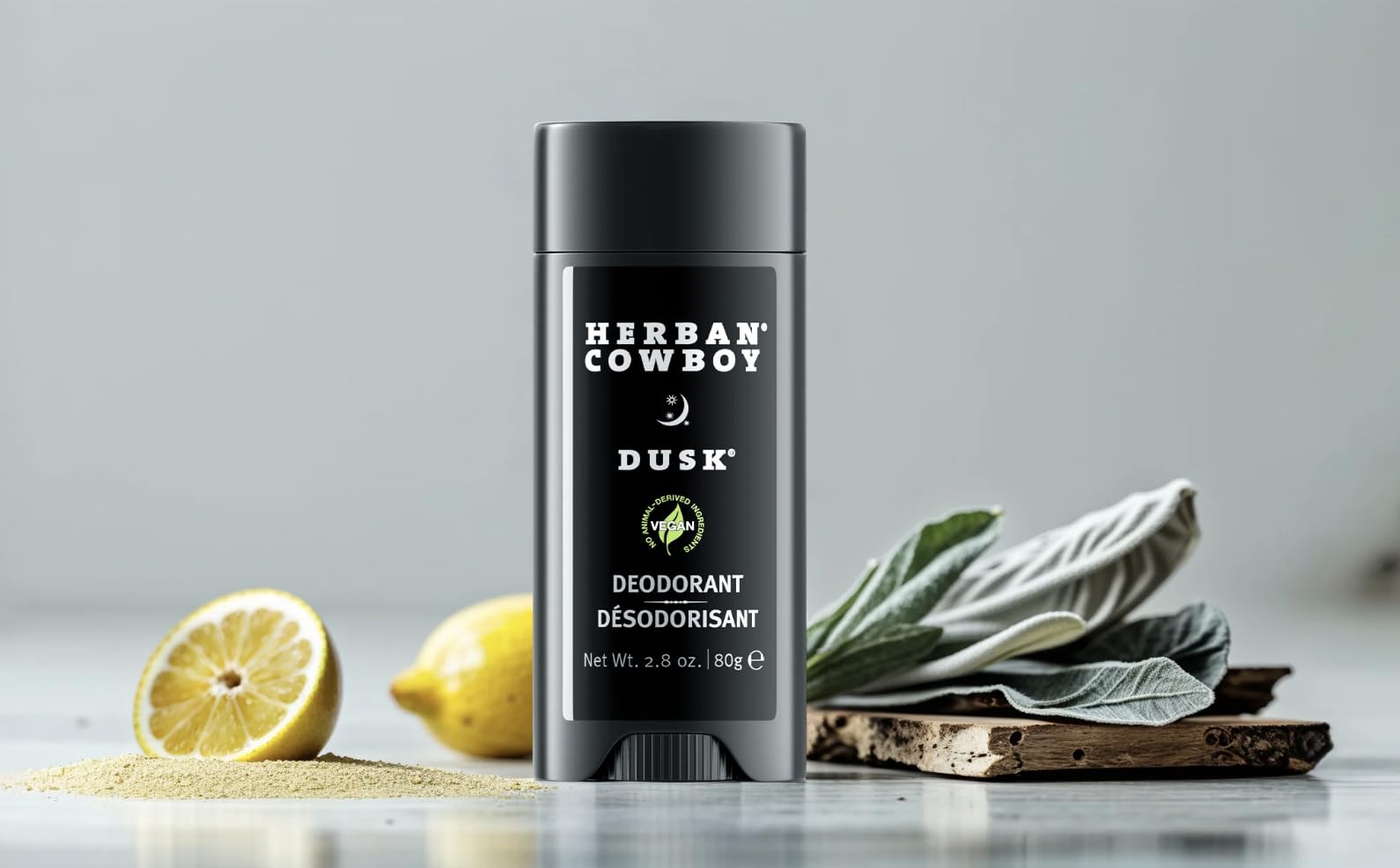 Herban Cowboy Dusk aloe infusion close up highlighting natural ingredients for gentle protection