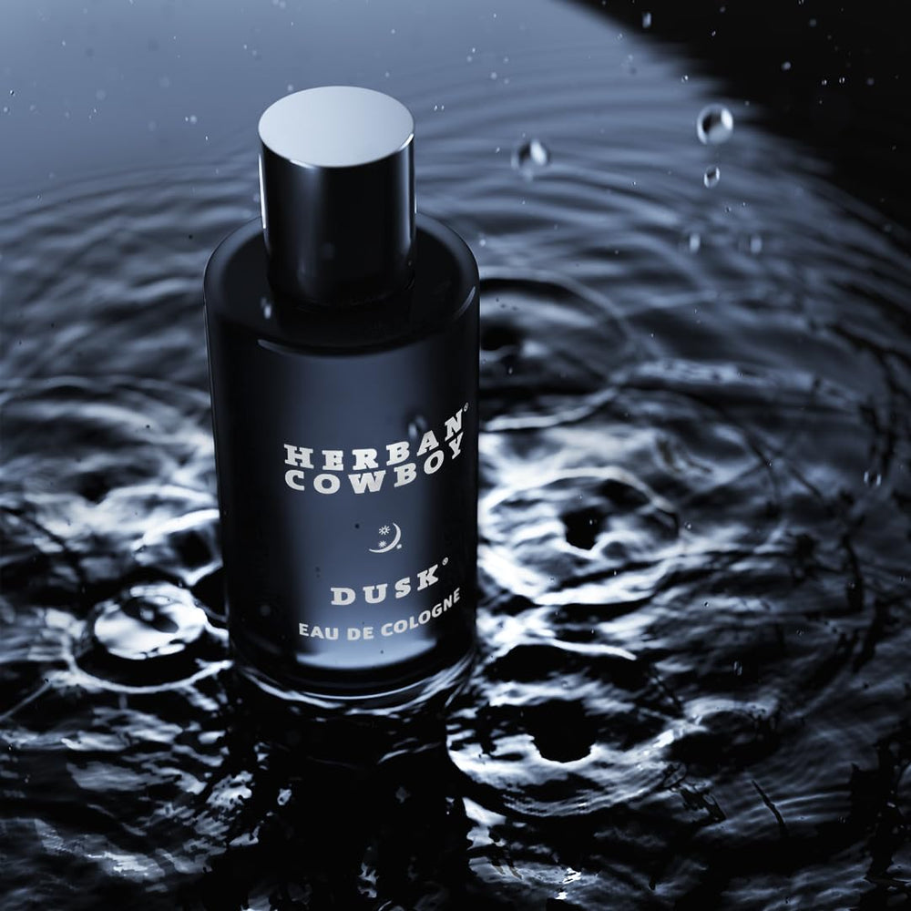 Herban Cowboy Dusk application image—easy spray for a confident day.