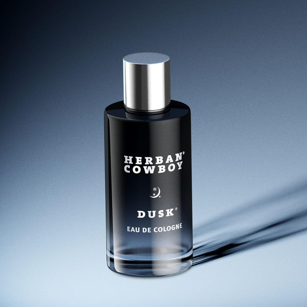Herban Cowboy Dusk packaging box—gift-ready presentation with a clean, modern look.