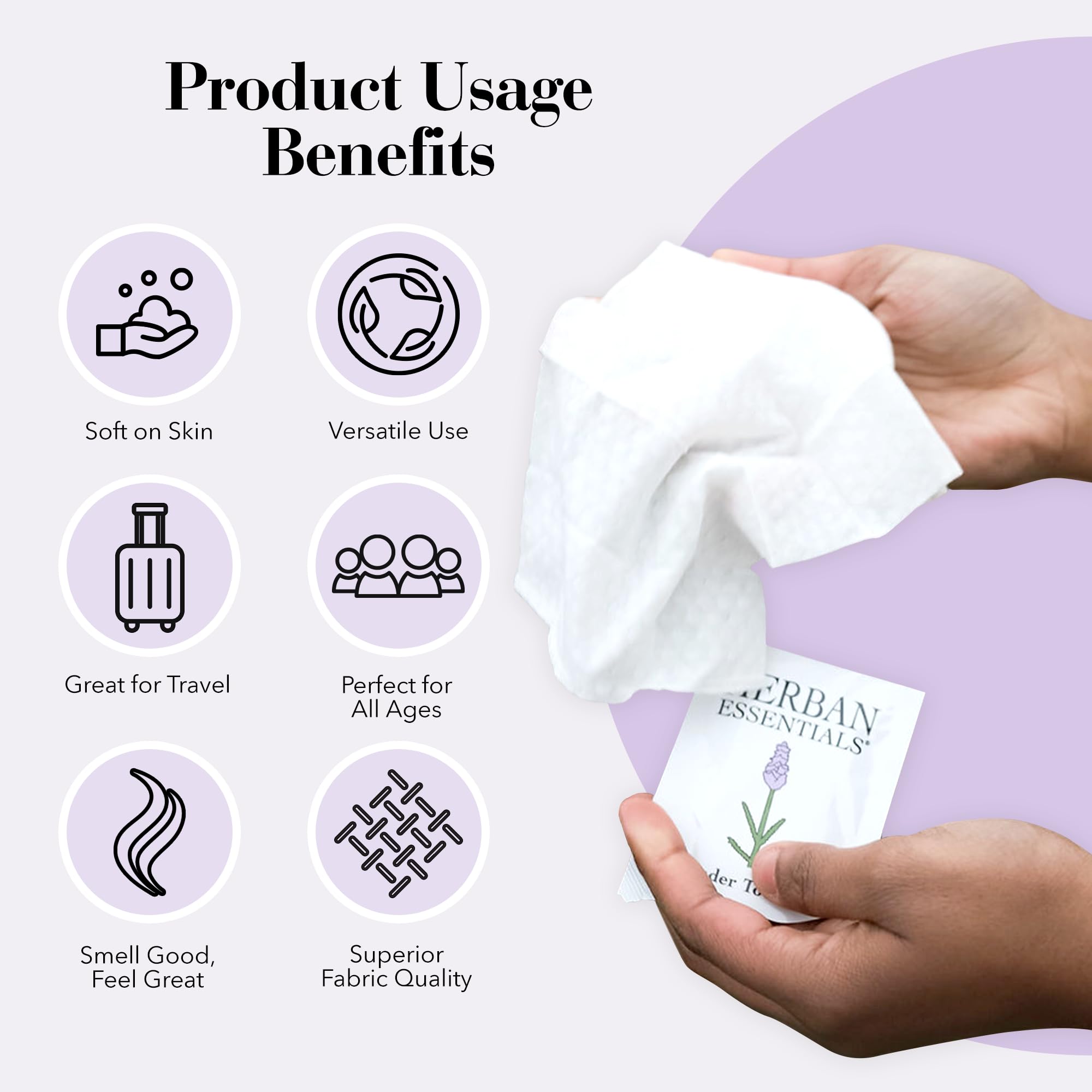 Herban Essentials face wipes provide refreshing cleanse on hot days.