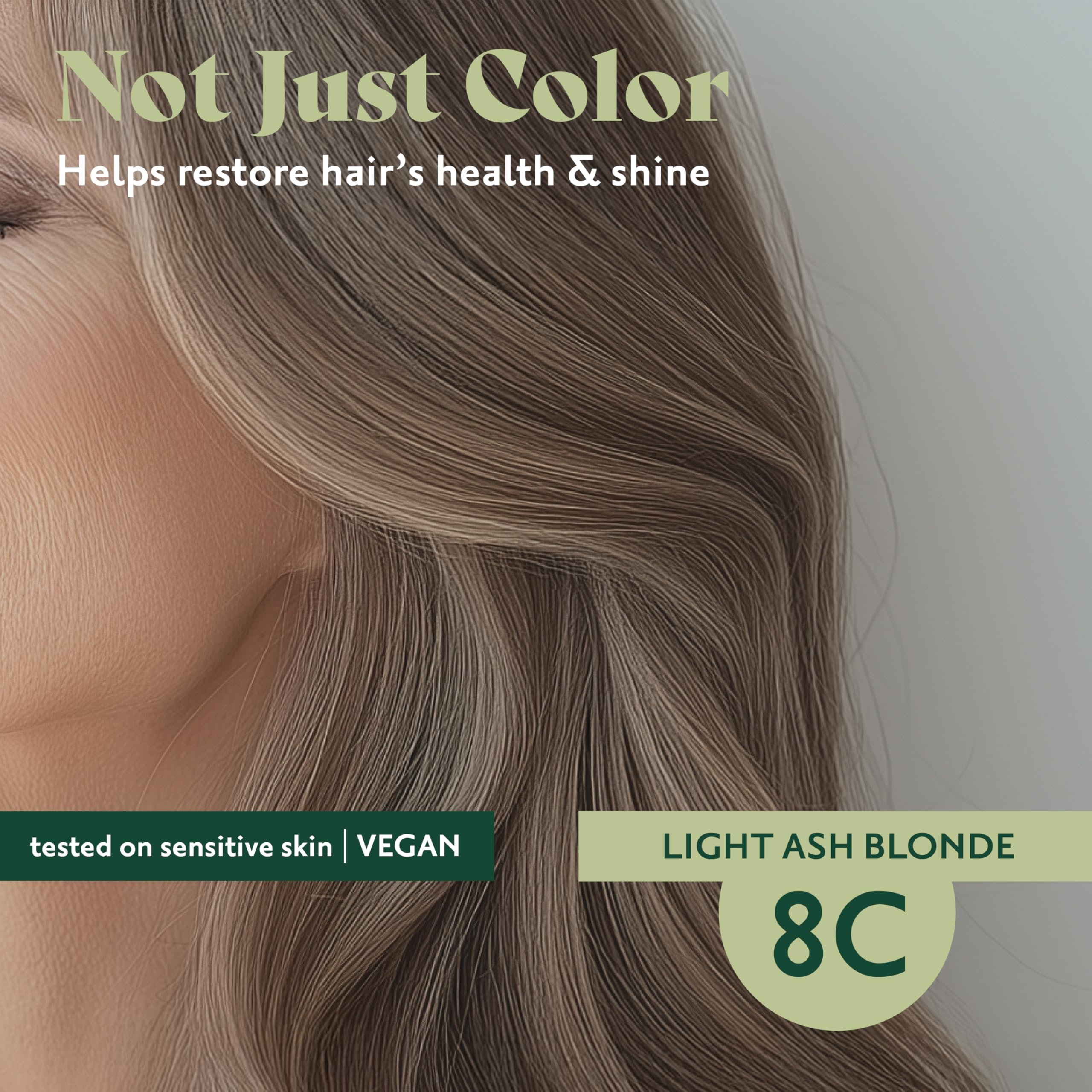 Herbatint 28-shade collection swatches show diverse ash blondes.