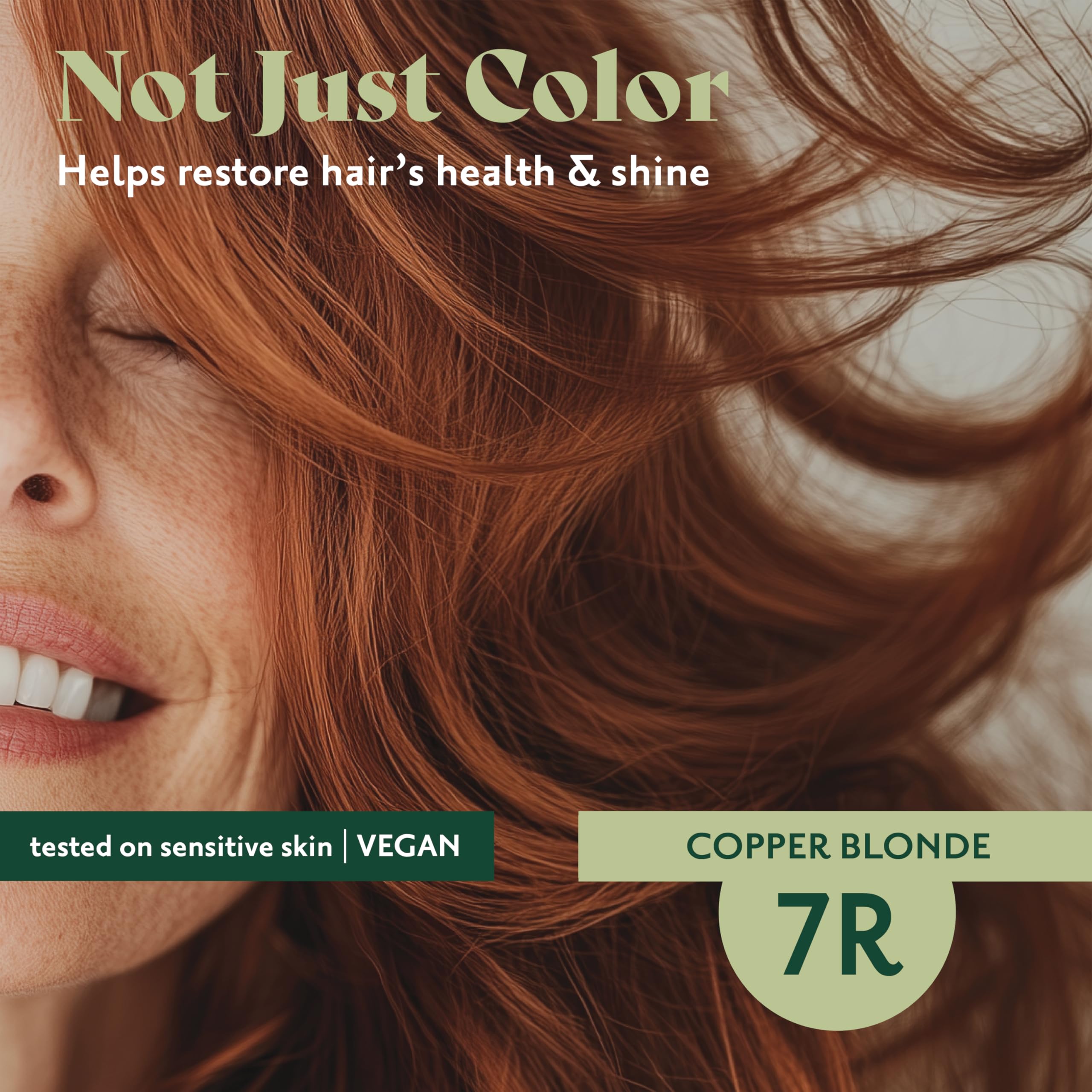 Herbatint 40-minute color results preview demonstrates quick styling option.