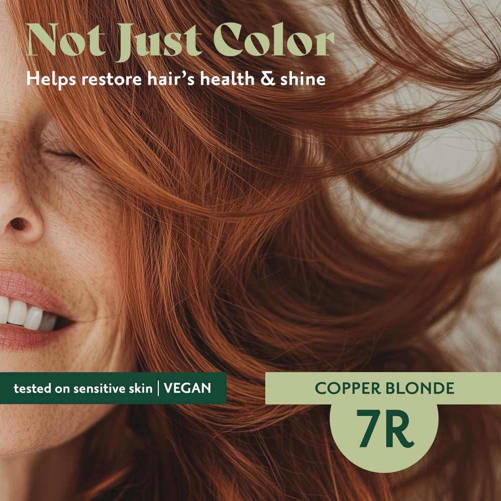 Herbatint 40-minute color results preview demonstrates quick styling option.