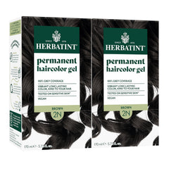 Herbatint 2N Brown box front shows eco-friendly packaging for bold gray coverage